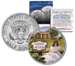 Gone with the Wind "Scarlett on Plantation" Kennedy Half Dollar US Coin Licensed-1