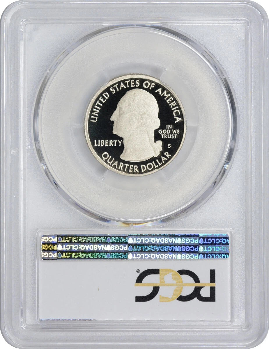 2010-S Flag Clad Yellowstone NP State Quarter PR70DCAM PCGS 70 Deep Cam