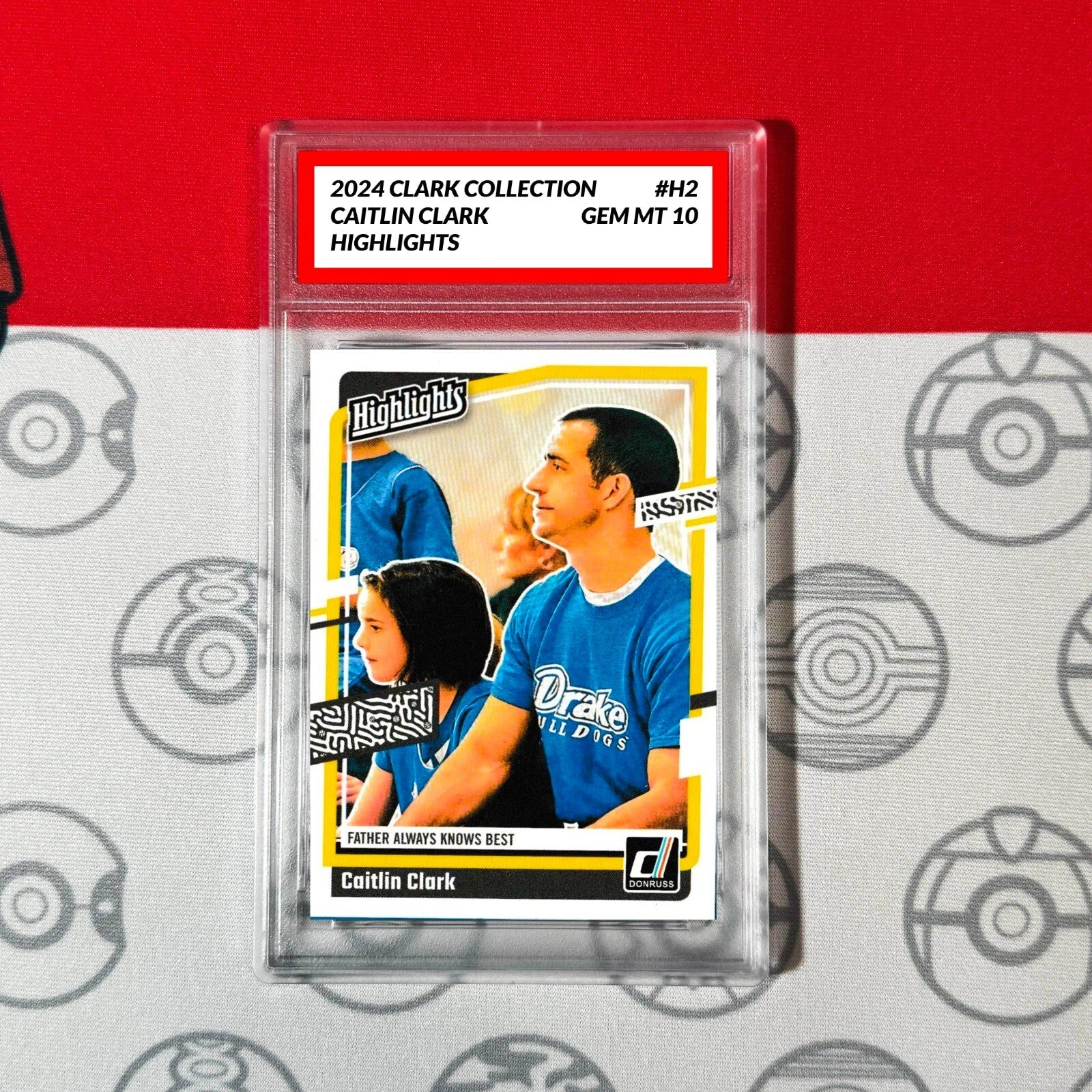 Graded 10 2024 Panini Caitlin Clark Collection Donruss Highlights H2 RC ROOKIE