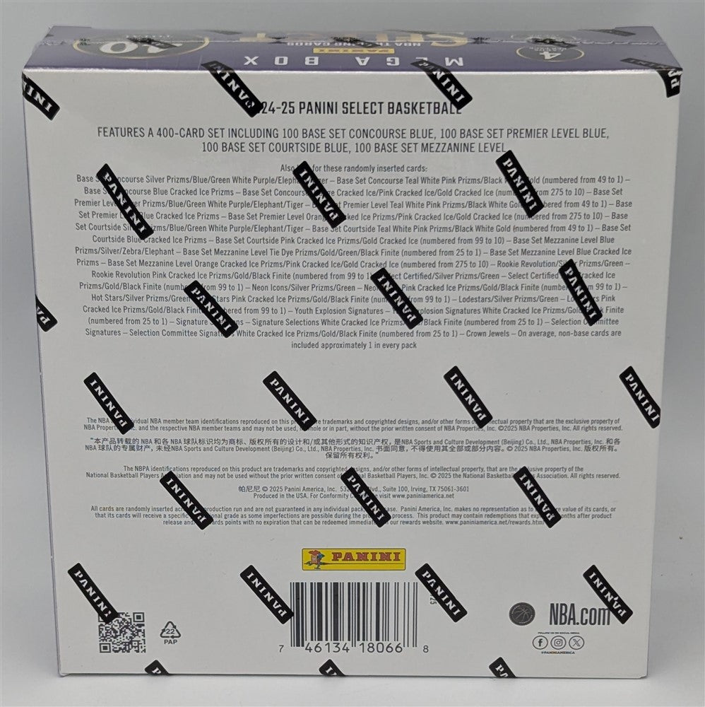 2024-25 Panini Select NBA Basketball Cards Mega Box Factory Sealed-2