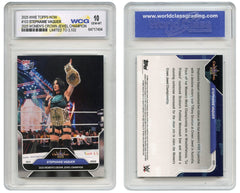 2025 WWE Topps STEPHANIE VAQUER Crown Jewel CHAMPION Card #103 - GEM-MINT 10-1