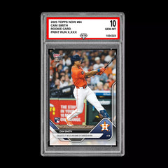 Graded 10 Cam Smith RC Rookie 2025 MLB Topps NOW Card 84 Houston Astros-1