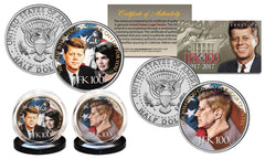 JOHN F. KENNEDY 100th BIRTHDAY 2017 Kennedy Half Dollar 2-Coin U.S. Set JFK*100-1