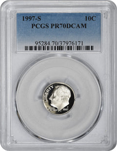 1997-S Roosevelt Dime PR70DCAM Clad PCGS-1