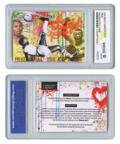 2024 PELE Soccer The Beautiful Game Diamond Dust Rency Card - Graded Gem-Mint 10-1