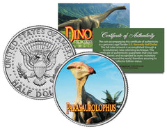 PARASAUROLOPHUS *Collectible Dinosaur* JFK Kennedy Half Dollar US Colorized Coin-1