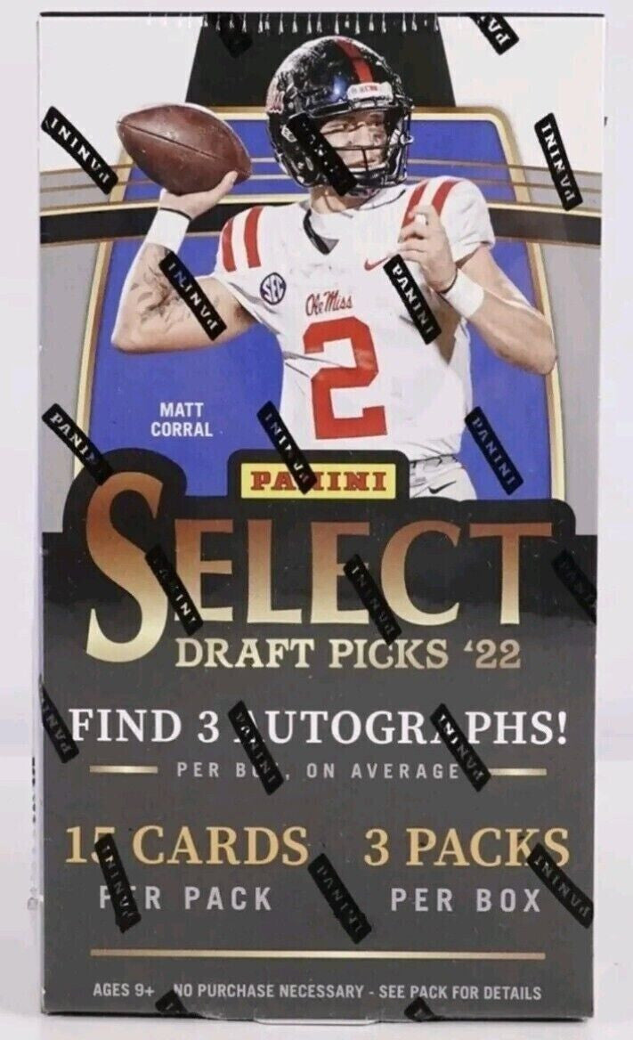 2022 Panini Select Draft Picks Football Factory Sealed Hobby Box