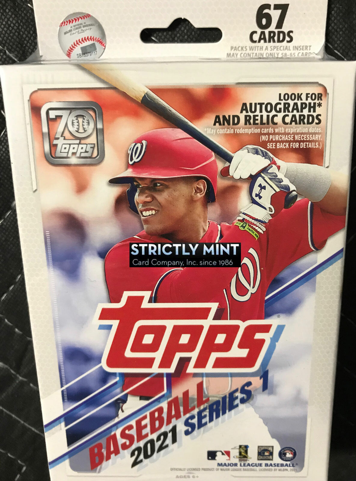 2021 Topps Baseball Series 1 Factory Sealed 67 Card Hanger Pack Box Relics Autos-1