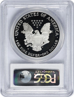 2001-W American Silver Eagle Dollar PR69DCAM PCGS Proof 69 Deep Cameo-2