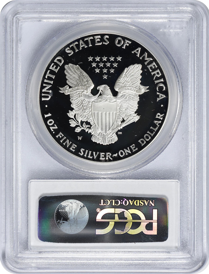 2001-W American Silver Eagle Dollar PR69DCAM PCGS Proof 69 Deep Cameo-2