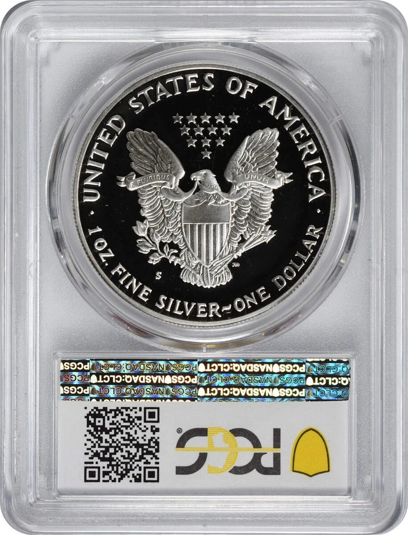 1990-S American Silver Eagle Dollar PR69DCAM PCGS Proof 69 Deep Cameo-2