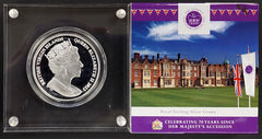 2022 British Virgin Islands Proof $10 Sterling Crown, QE II Platinum Jubilee!-8