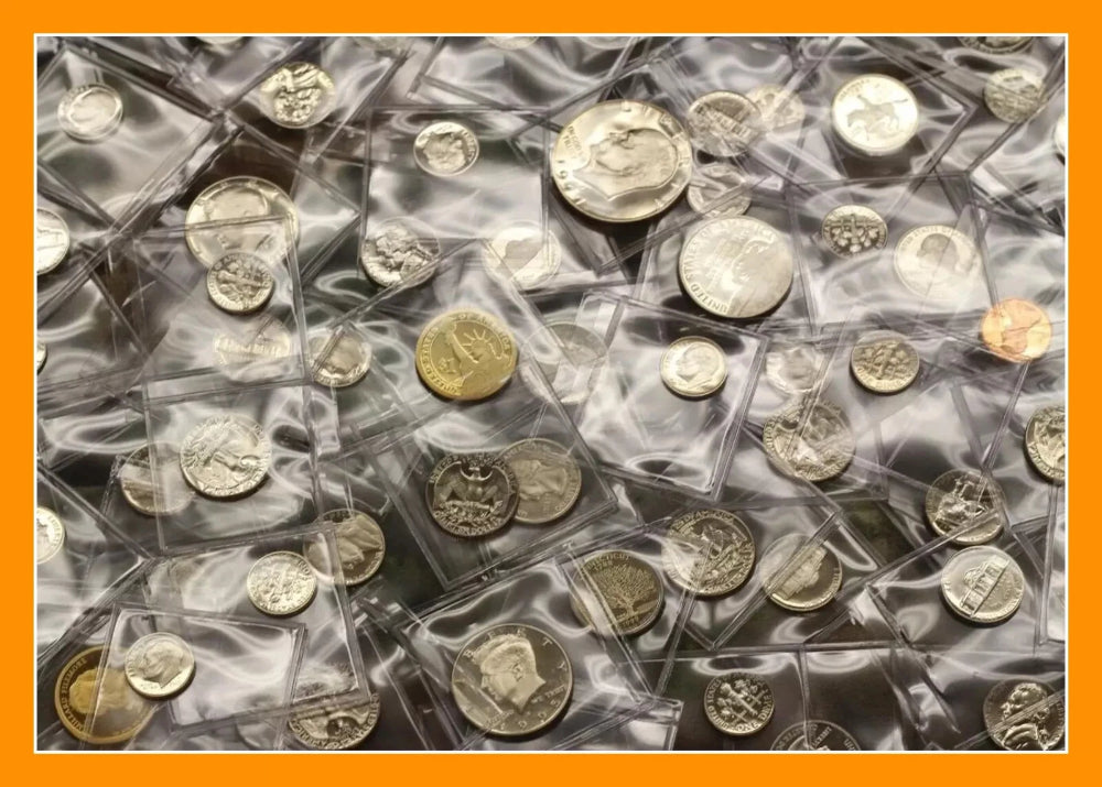 VENTA DE LOTE DE BIENES RAÍCES ~ MONEDAS DE LA CASA DE LA MONEDA DE EE. UU. A PRUEBA DE GEMA ~ DÓLARES, MITADES Y CENTAVOS 1960-2010-4