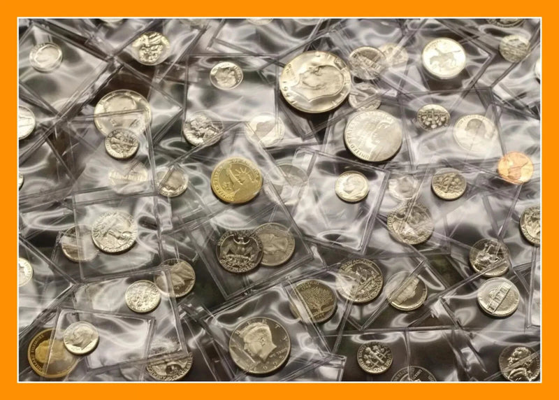 VENTA DE LOTE DE BIENES RAÍCES ~ MONEDAS DE LA CASA DE LA MONEDA DE EE. UU. A PRUEBA DE GEMA ~ DÓLARES, MITADES Y CENTAVOS 1960-2010-4