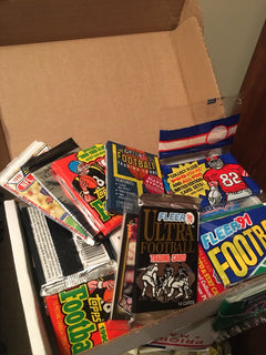 Vintage NFL Football Cards Lot 80 Cards – with Unopened Sealed Packs, Old School Football Card Collection-2
