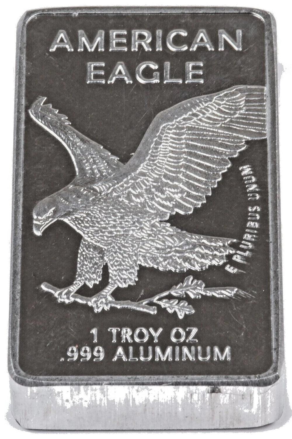 1 TROY OUNCE/OZ .999 Pure Aluminum (Al) Metal Walking Liberty Bar - Eagle-5