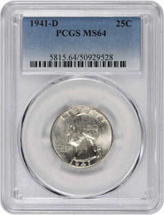 1941-D Washington Quarter MS64 PCGS-1