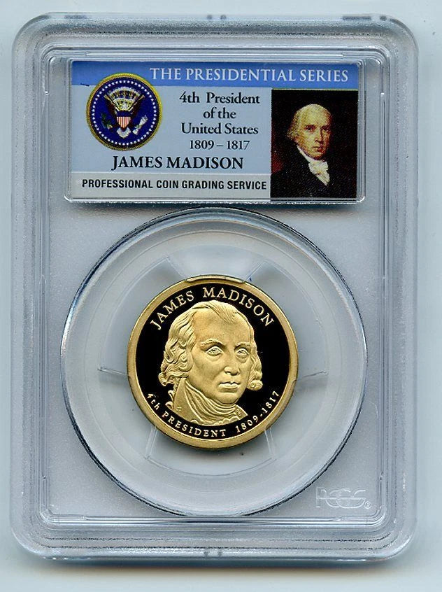 2007 S $1 James Madison Dollar PCGS PR70DCAM-2