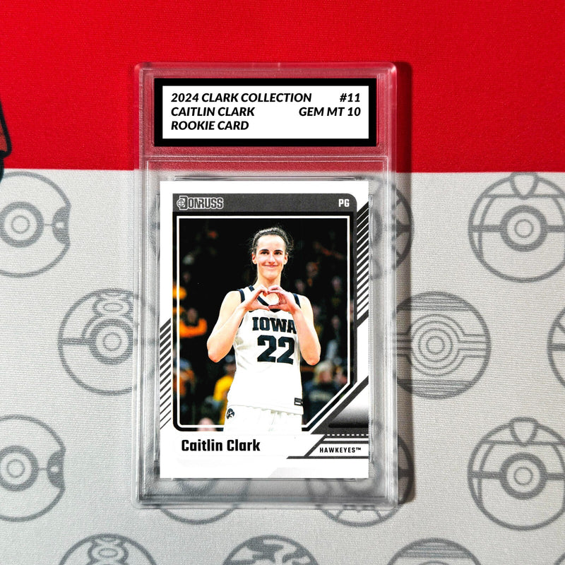 Graded 10 Caitlin Clark Rookie Card RC 2024 Panini Donruss Clark Collection #11-1