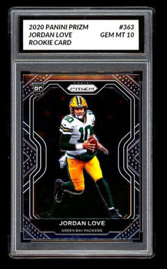 GRADED GEM MT 10 JORDAN LOVE RC 2020 Panini Prizm #363 Rookie Packers-1