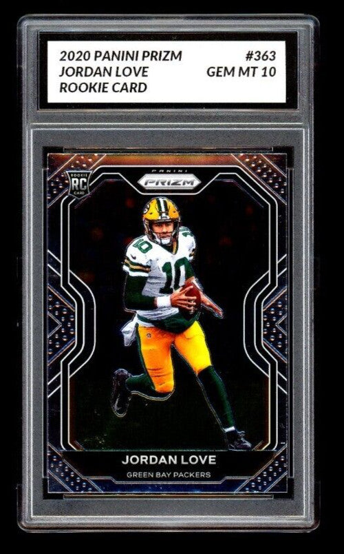 GRADED GEM MT 10 JORDAN LOVE RC 2020 Panini Prizm #363 Rookie Packers