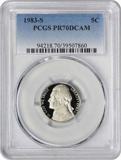 1983-S Jefferson Nickel PR70DCAM PCGS-1