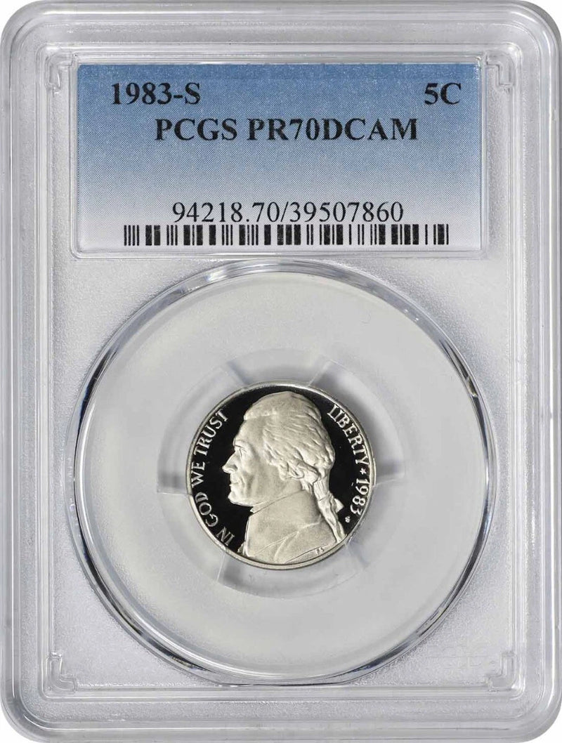 1983-S Jefferson Nickel PR70DCAM PCGS-1