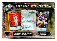 2026 Leaf Metal Football NFL Factory Sealed Hobby Box-1