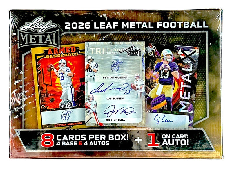 2026 Leaf Metal Football NFL Factory Sealed Hobby Box-1