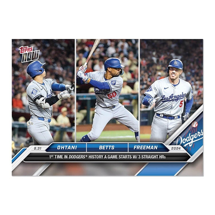 Graded 10 SHOHEI OHTANI MOOKIE BETTS FREEMAN #620 2024 TOPPS NOW Card