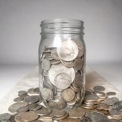 Mason Jar Silver Coin Mixed Lot | ESTATE SALE LIQUIDATION | US Silver Coins-9