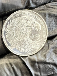 Lote de 10 x 1/10 oz de plata águila doble ronda de décima-1