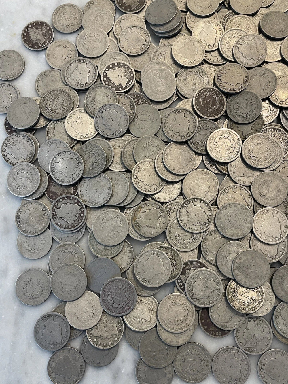 [Lot of 40] V Nickels Liberty Full Roll - Full Readable Dates Choose # of Lots!-1