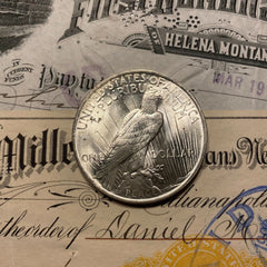 ✯ Estate Lot Peace Silver Dollars ✯ 1x BU Mint MS UNC ✯ Uncirculated ✯-2
