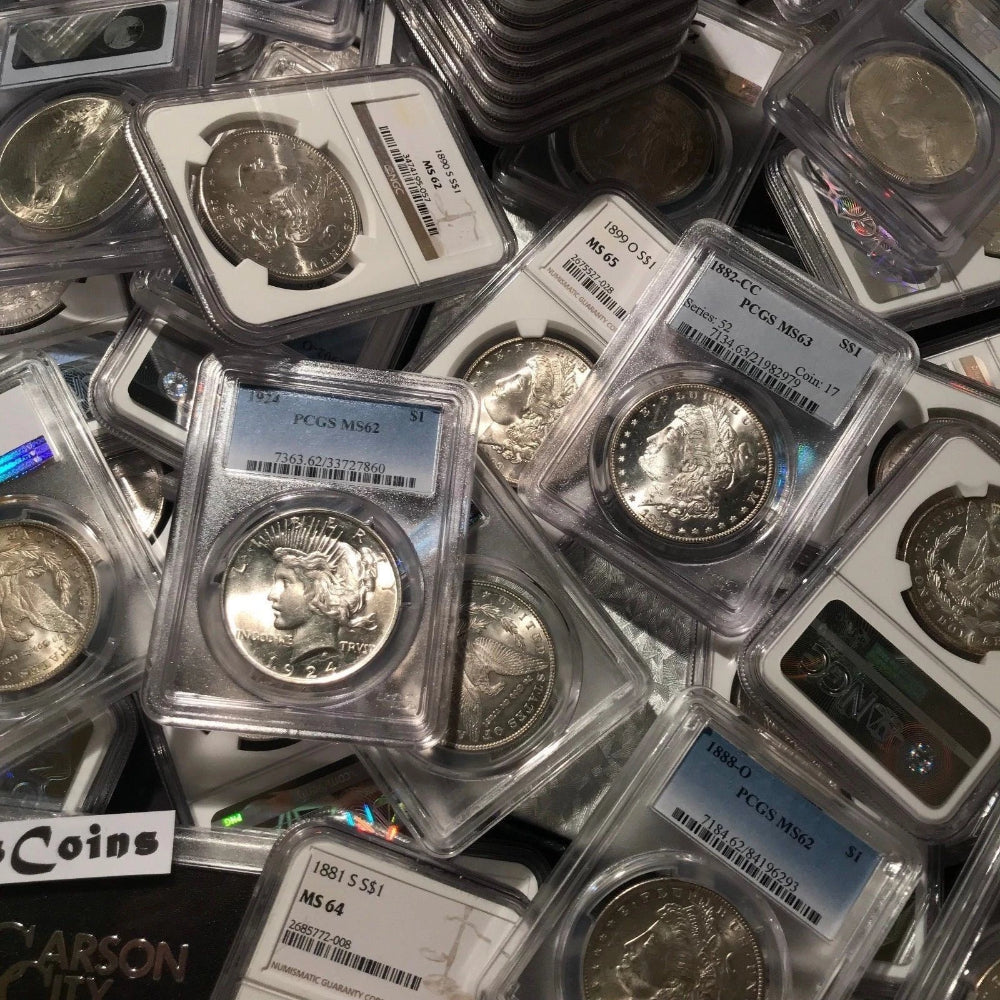 ✯PCGS NGC US Silver Peace Dollars 1921-35 ✯ BU UNC Coins From Graded Estate Lot✯
