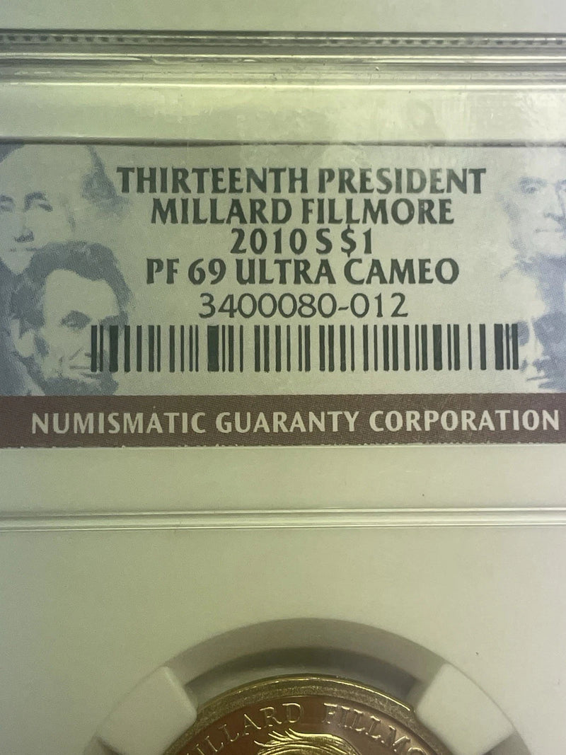 2010-S Millard Fillmore One Dollar NGC PF 69 Ultra Cameo-9