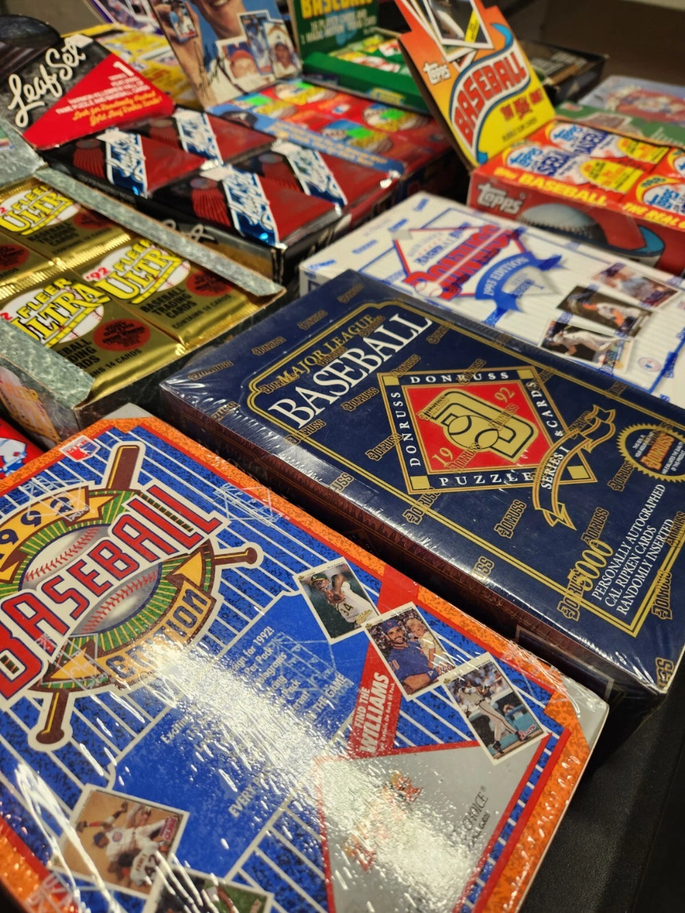 ESTATE SALE- Lot of 100 Old Unopened BASEBALL CARDS In packs. SUPER BONUS!!!!-9