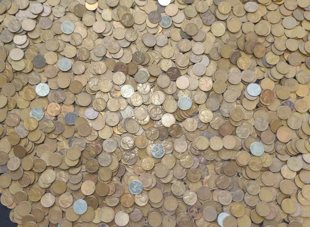 LOTE DE 2 LIBRAS Centavos de Trigo Lincoln 1c Lotes de Monedas Antiguas de Estados Unidos Sin Buscar