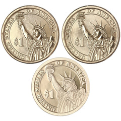 2016 P D S Richard M Nixon Presidential Dollar Year Set Proof & BU US 3 Coins-4