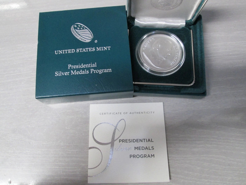 US Mint Presidential .999 Fine Silver 1oz. Medal Coin _ Grover Cleveland-3