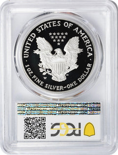 2002-W American Silver Eagle Dollar PR70DCAM PCGS Proof 70 Deep Cameo-2