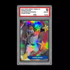 Graded 10 Shohei Ohtani 2025 Topps Series 1 Stars of MLB Insert Dodgers #SMLB-10-1