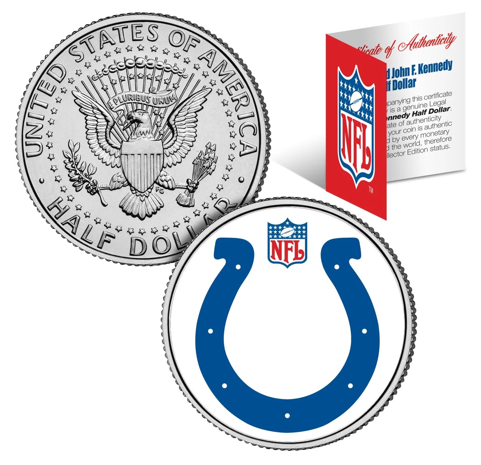 INDIANAPOLIS COLTS NFL JFK Kennedy Half Dollar US Coin *Officially Licensed*