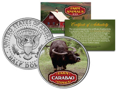 CARABAO * Collectible Farm Animals * JFK Kennedy Half Dollar U.S. Colorized Coin-1