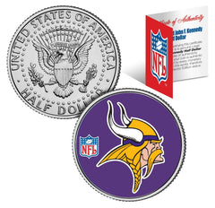 MINNESOTA VIKINGS NFL JFK Kennedy Half Dollar US Coin *Officially Licensed*-1