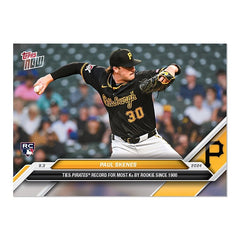 Graded 10 Paul Skenes Rookie Card #645 Pittsburgh RC 2024 Topps NOW-3