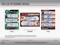 2025 Leaf Optichrome Football Factory Sealed Jumbo Box 12 Auto Autograph Per Box-7