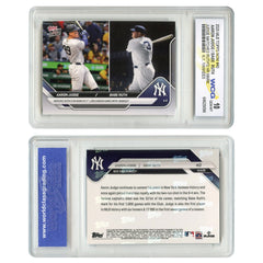 2025 Topps Now AARON JUDGE / BABE RUTH Yankees HR Record Card #40 - GEM MINT 10-3