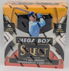 Factory Sealed Mega Box 2025 Panini Select MLB Baseball Cards-1