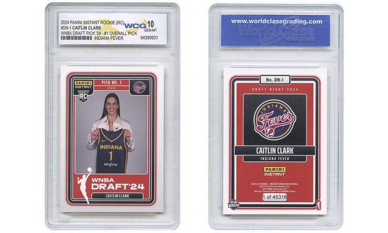 2024 Panini Instant CAITLIN CLARK WNBA Pick #1 - ROOKIE CARD #1 - GEM MINT 10-2